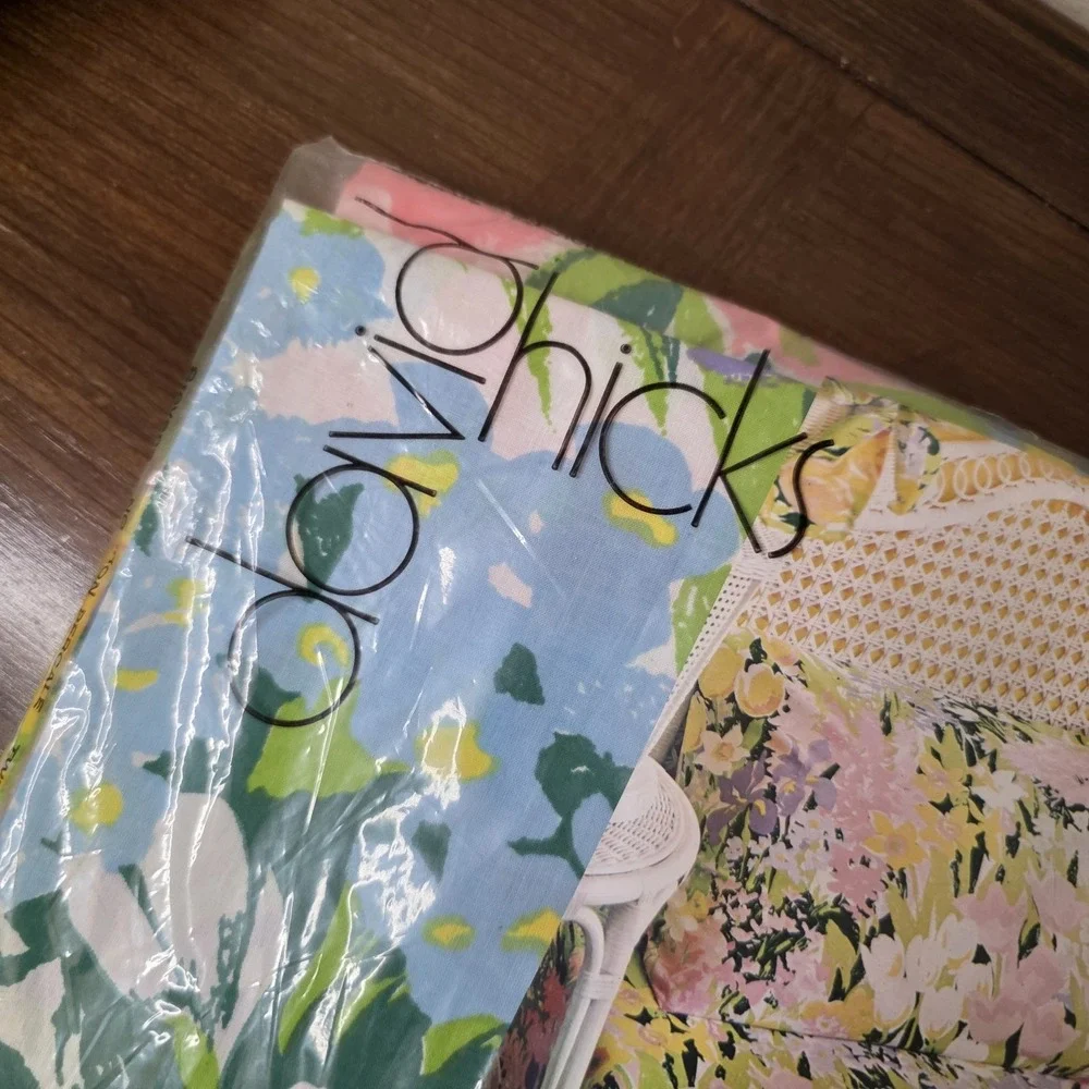 VTG Stevens Utica Chelsea Twin Fitted Sheets NOS Floral Percale Set of 2 MCM